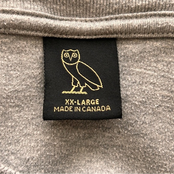 OVO Classic Grey T-shirt Size 2XL - Picture 4 of 5